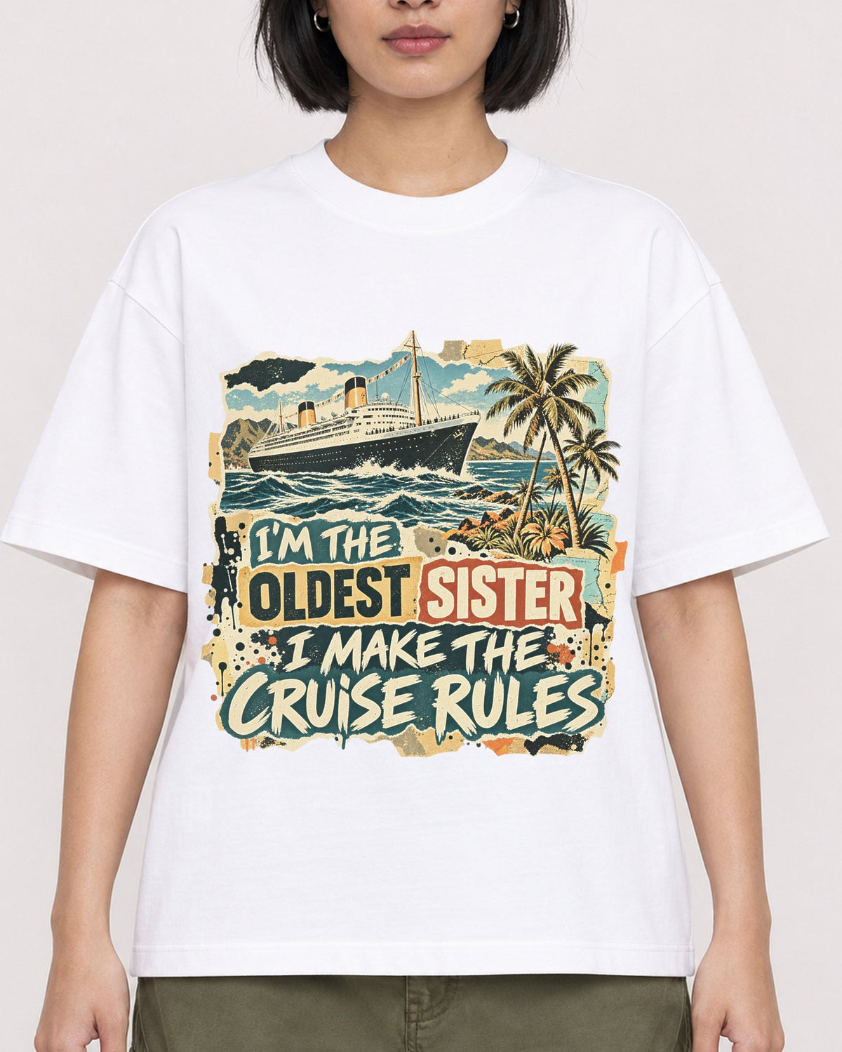 Mockup Boxy Heavyweight Tee White female close-up 32
