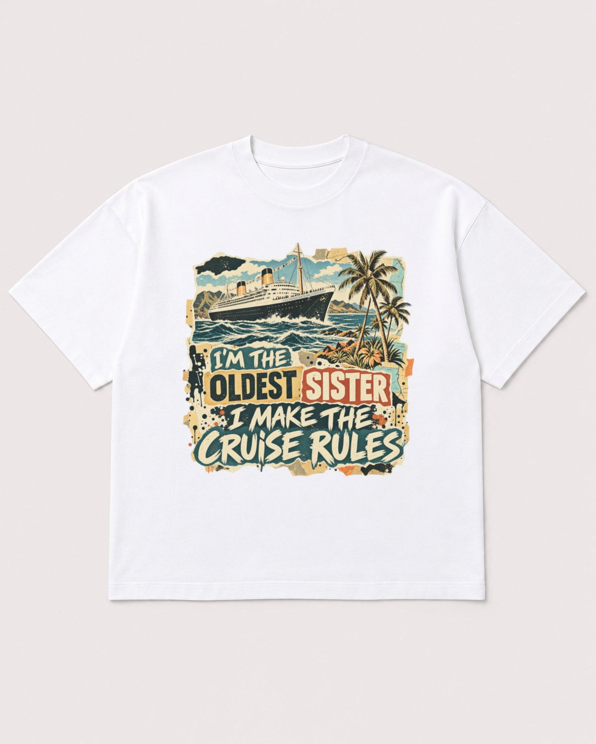 Mockup Boxy Heavyweight Tee White product