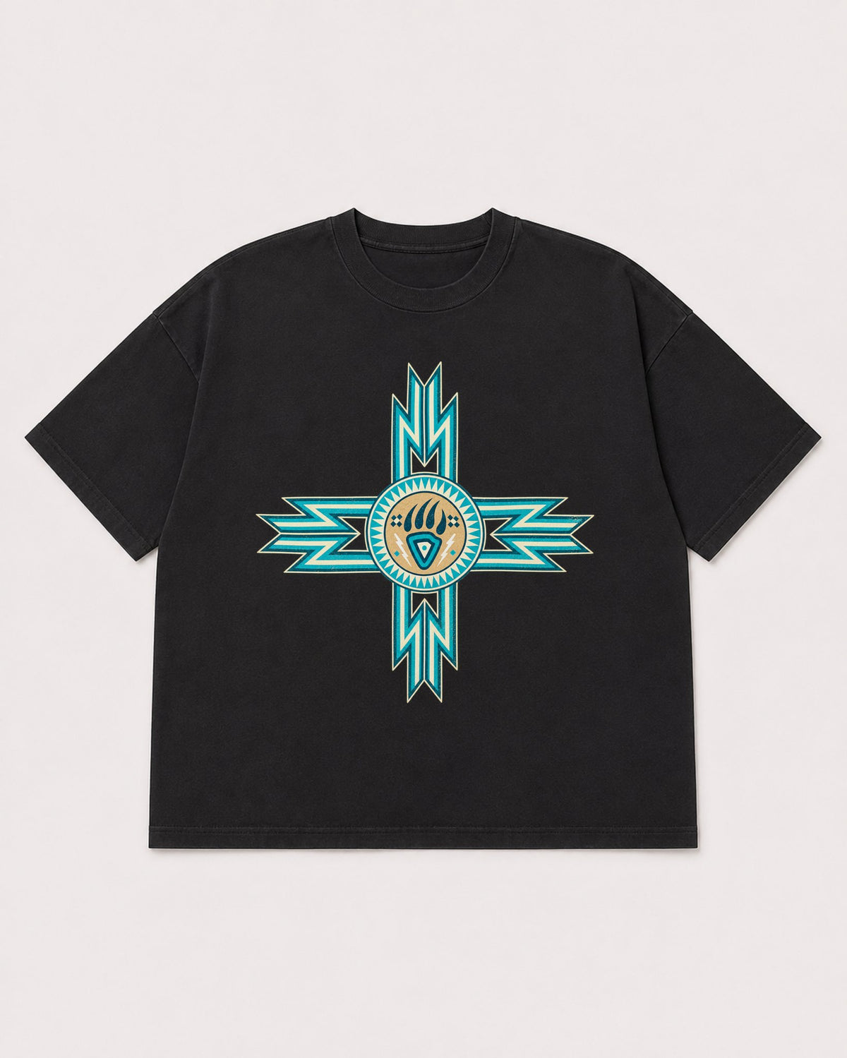 Mockup Boxy Heavyweight Tee Black product