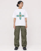 Mockup Boxy Heavyweight Tee White female full-body 12