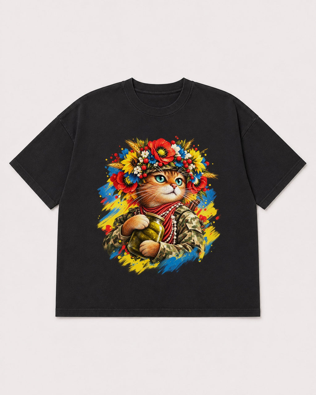 Mockup Boxy Heavyweight Tee Black product
