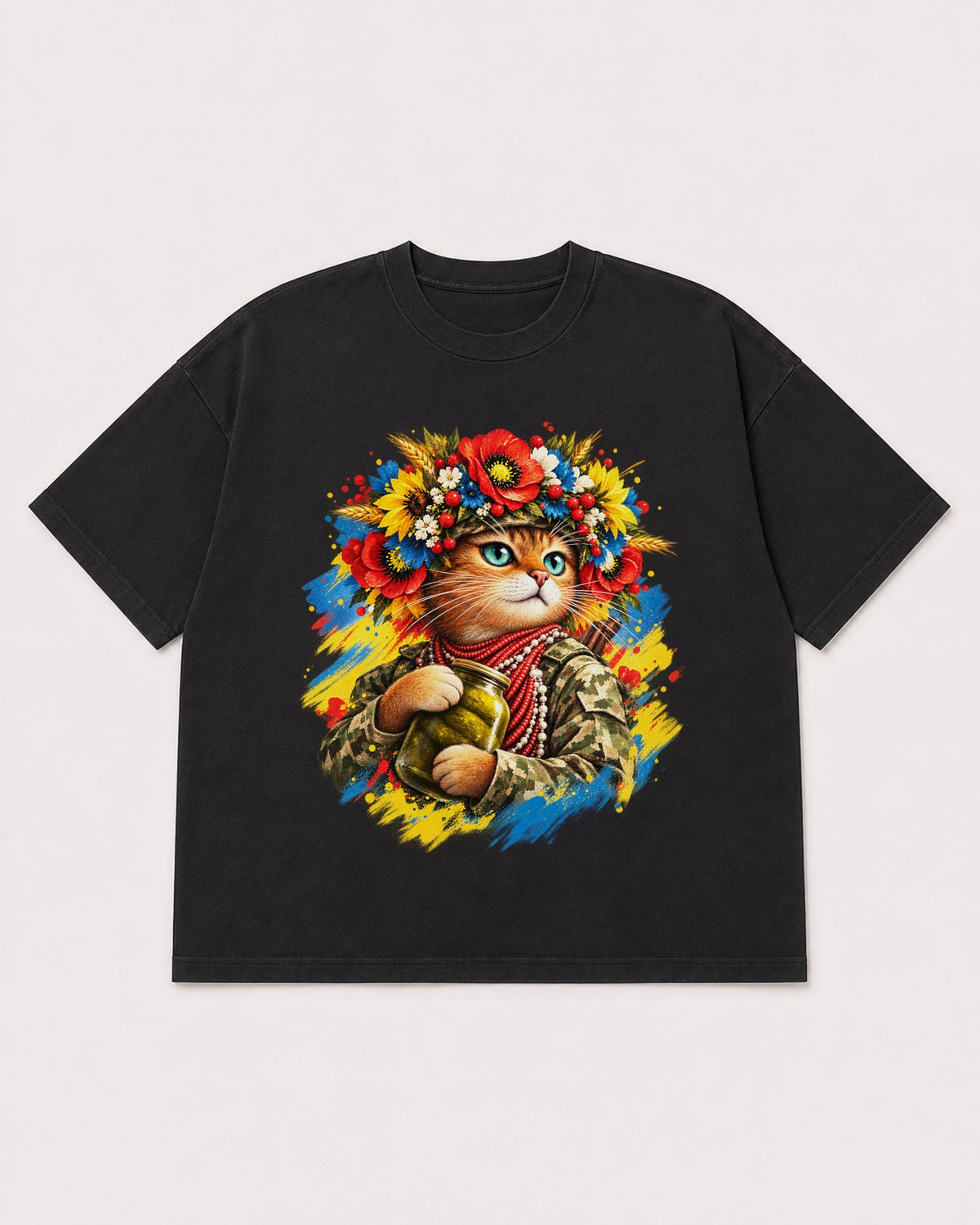 Mockup Boxy Heavyweight Tee Black product