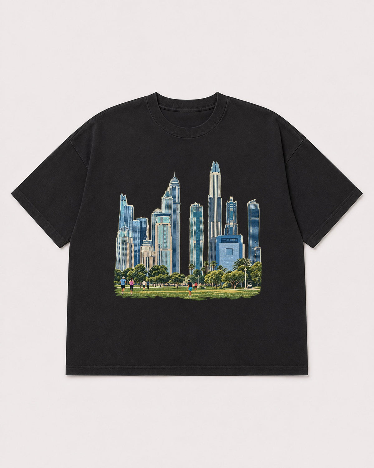 Mockup Boxy Heavyweight Tee Black product