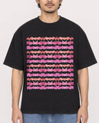 Mockup Boxy Heavyweight Tee Black male close-up 02