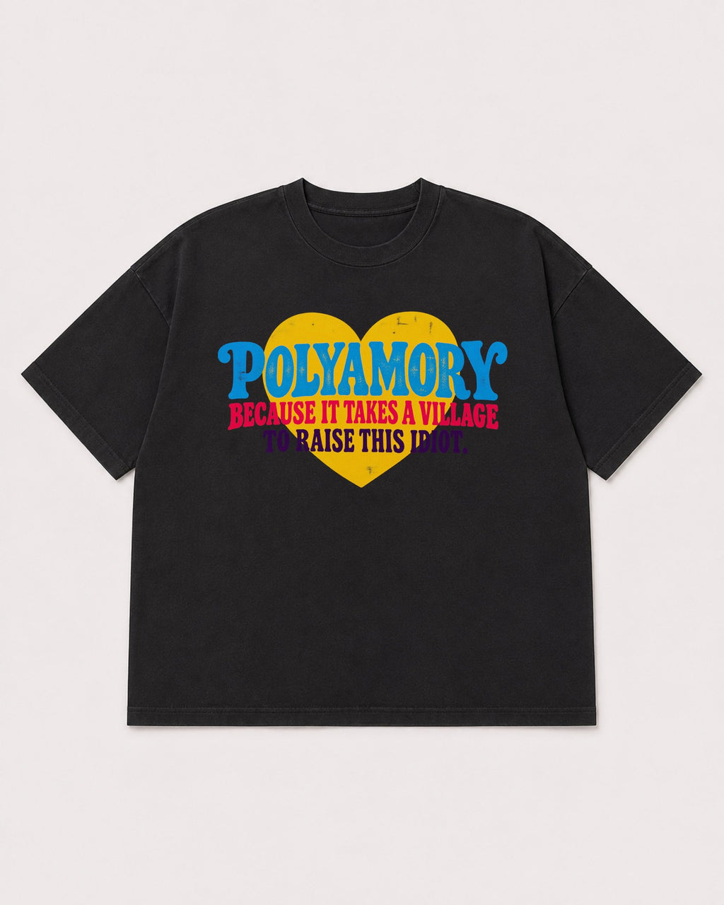 Mockup Boxy Heavyweight Tee Black product