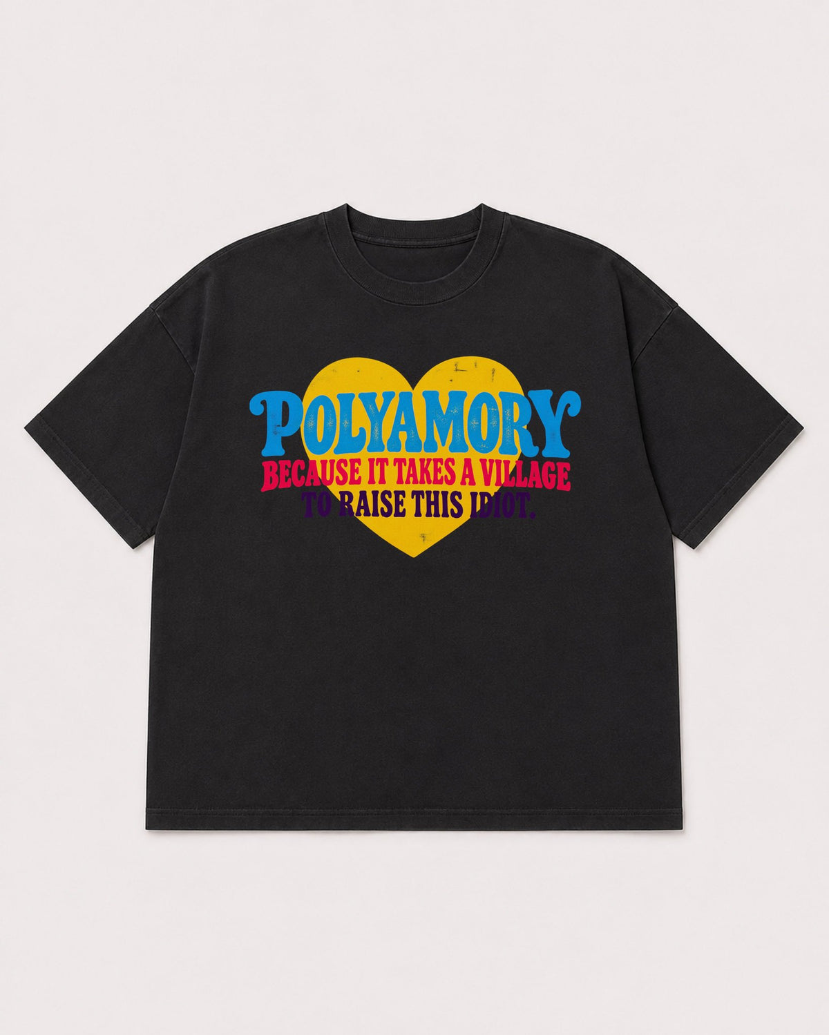 Mockup Boxy Heavyweight Tee Black product