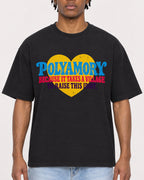 Mockup Boxy Heavyweight Tee Black male close-up 05