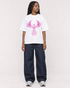Mockup Boxy Heavyweight Tee White female full-body 04