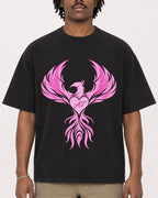 Mockup Boxy Heavyweight Tee Black male close-up 04