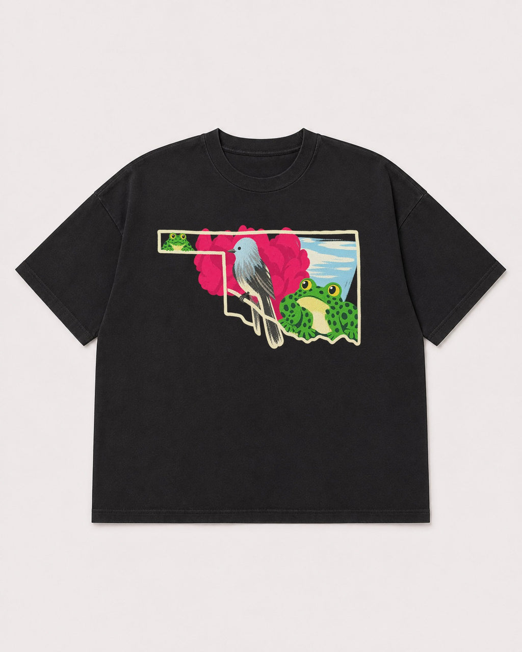 Mockup Boxy Heavyweight Tee Black product