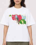 Mockup Boxy Heavyweight Tee White female close-up 02