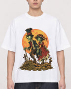 Mockup Boxy Heavyweight Tee White male close-up 01