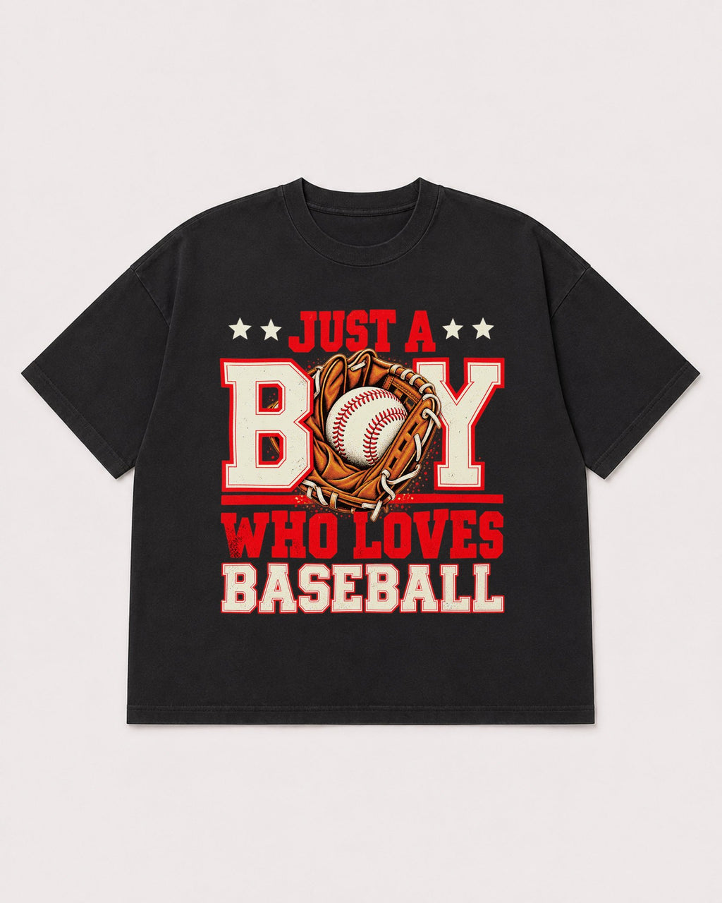 Mockup Boxy Heavyweight Tee Black product