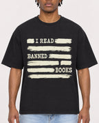Mockup Boxy Heavyweight Tee Black male close-up 05