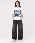 Mockup Boxy Heavyweight Tee White female full-body 03