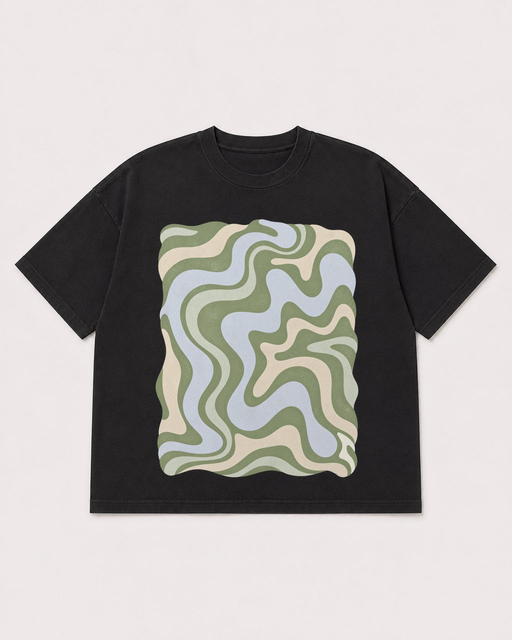 Mockup Boxy Heavyweight Tee Black product