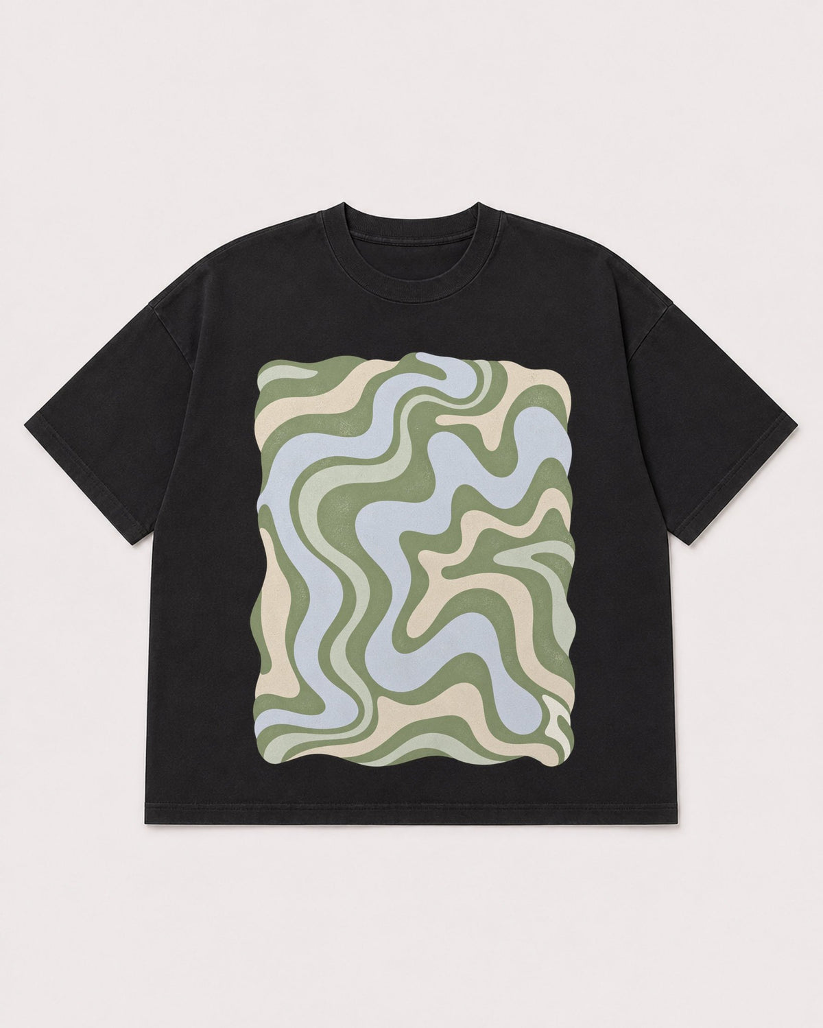 Mockup Boxy Heavyweight Tee Black product