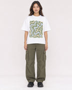 Mockup Boxy Heavyweight Tee White female full-body 02