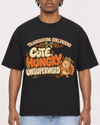 Mockup Boxy Heavyweight Tee Black male close-up 05