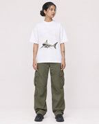Mockup Boxy Heavyweight Tee White female full-body 12