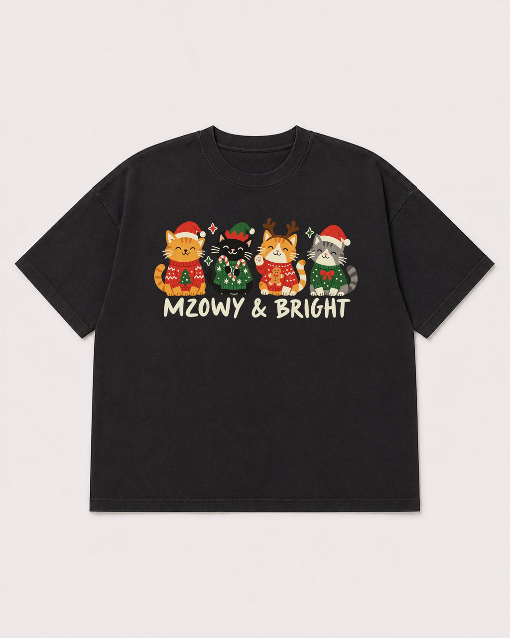 Mockup Boxy Heavyweight Tee Black product