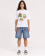 Mockup Boxy Heavyweight Tee White female full-body 06