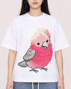 Mockup Boxy Heavyweight Tee White female close-up 01