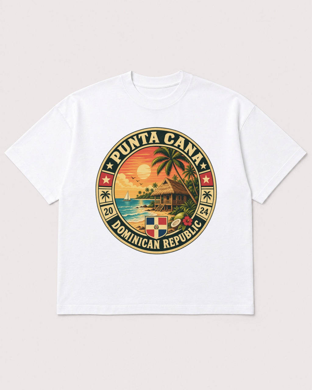 Mockup Boxy Heavyweight Tee White product