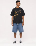 Mockup Boxy Heavyweight Tee Black male full-body 15