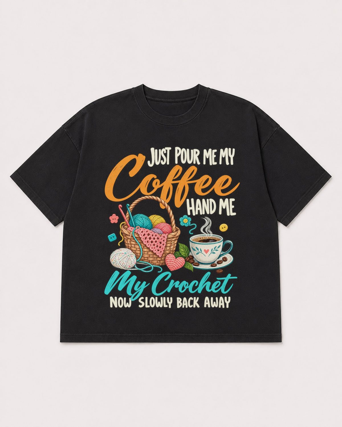 Mockup Boxy Heavyweight Tee Black product
