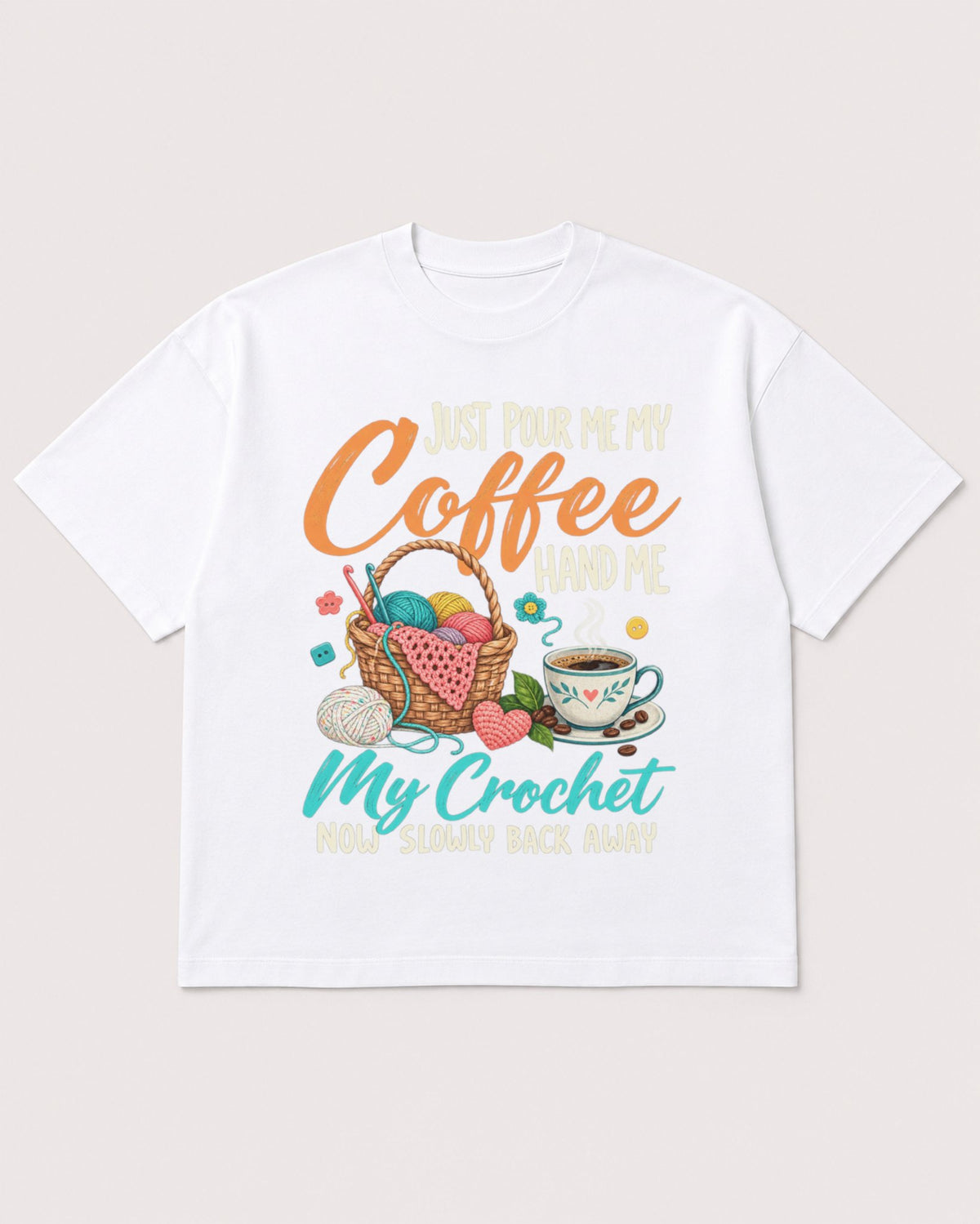 Mockup Boxy Heavyweight Tee White product