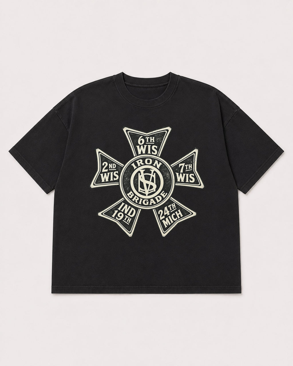 Mockup Boxy Heavyweight Tee Black product