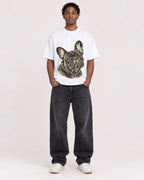 Mockup Boxy Heavyweight Tee White male full-body 05