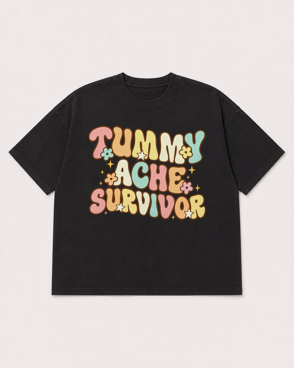 Mockup Boxy Heavyweight Tee Black product