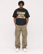 Mockup Boxy Heavyweight Tee Black male full-body 04