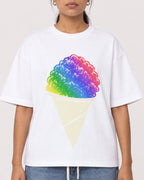 Mockup Boxy Heavyweight Tee White female close-up 16