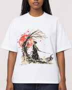 Mockup Boxy Heavyweight Tee White female close-up 04