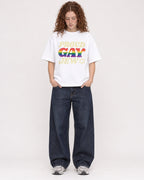 Mockup Boxy Heavyweight Tee White female full-body 09