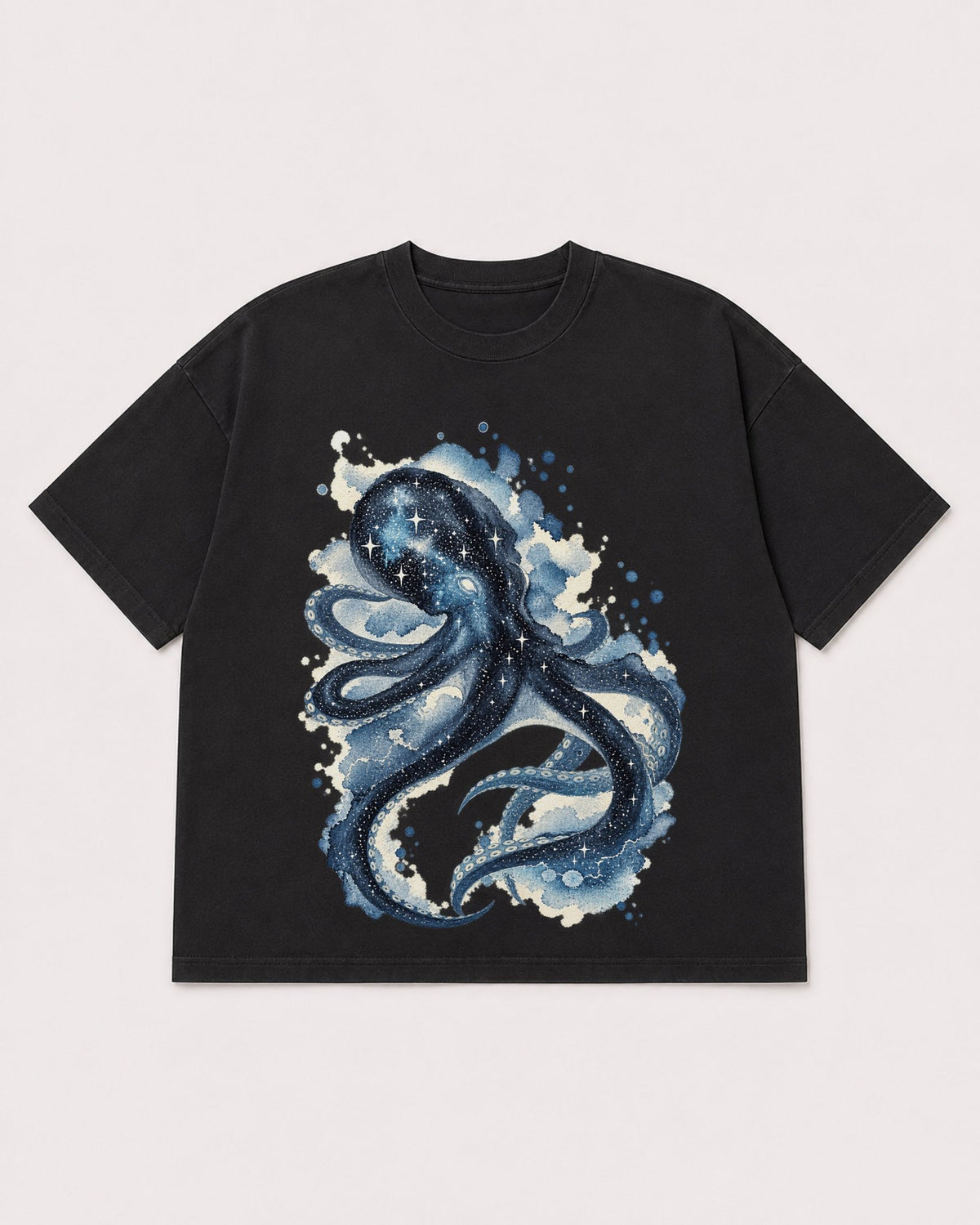 Mockup Boxy Heavyweight Tee Black product