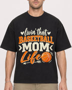 Mockup Boxy Heavyweight Tee Black male close-up 08