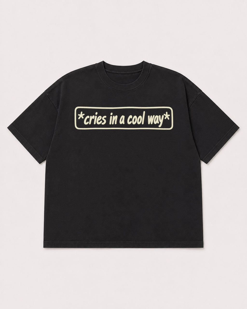 Mockup Boxy Heavyweight Tee Black product