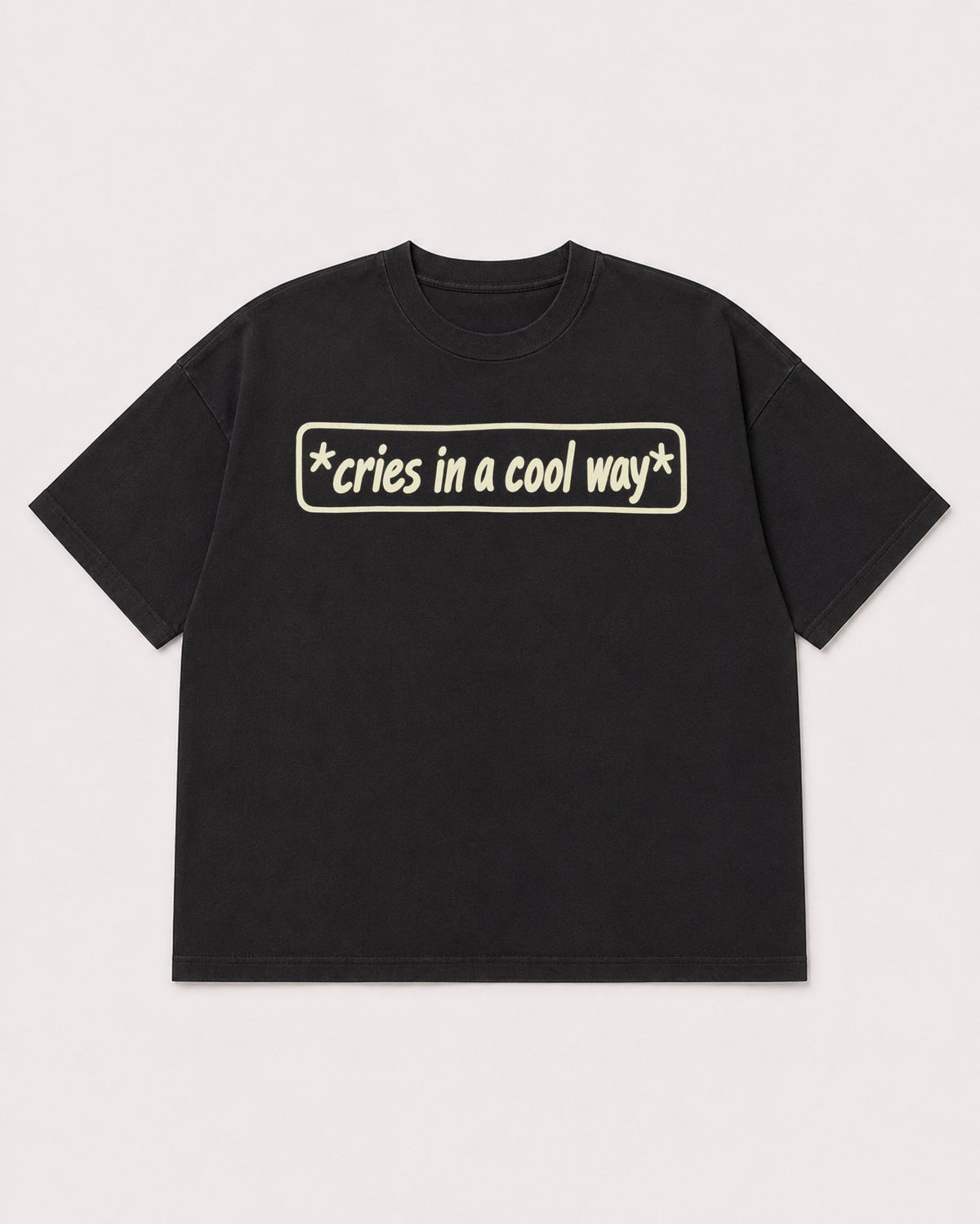 Mockup Boxy Heavyweight Tee Black product