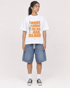 Mockup Boxy Heavyweight Tee White female full-body 16