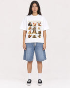 Mockup Boxy Heavyweight Tee White female full-body 46
