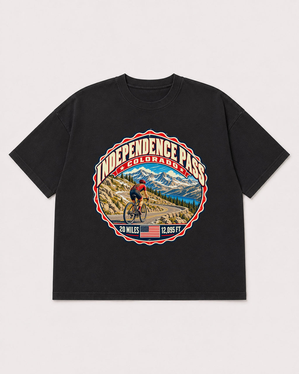 Mockup Boxy Heavyweight Tee Black product