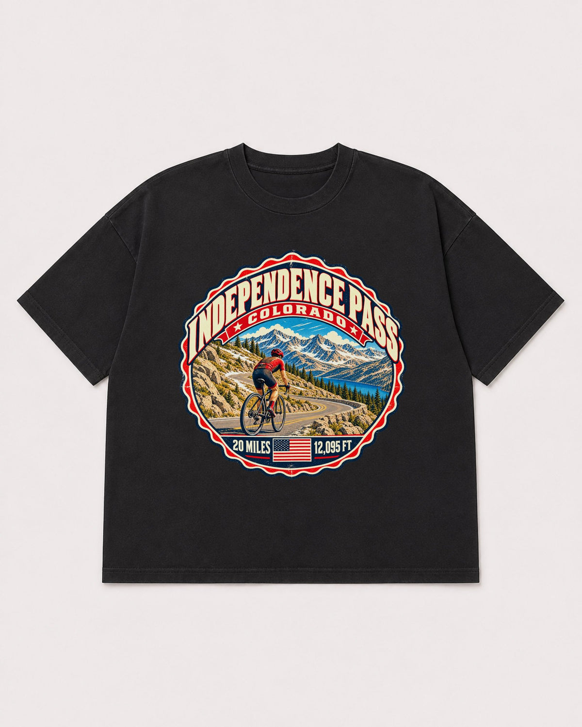 Mockup Boxy Heavyweight Tee Black product