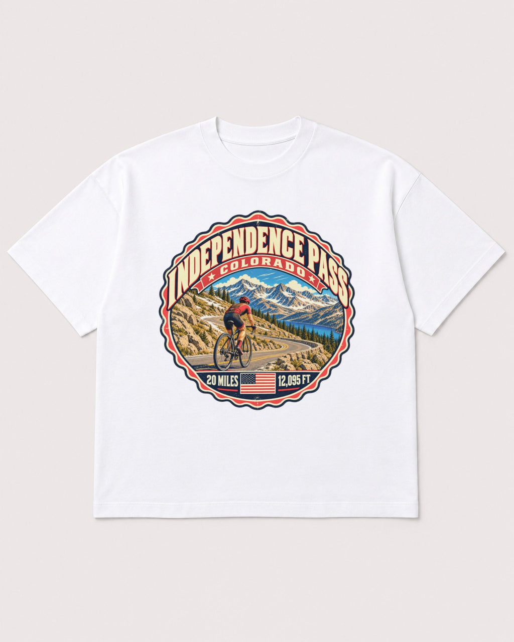 Mockup Boxy Heavyweight Tee White product