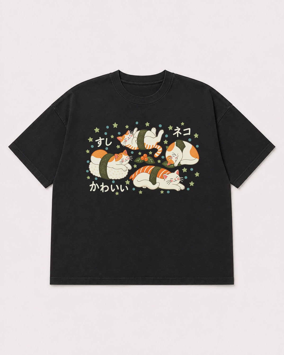 Mockup Boxy Heavyweight Tee Black product