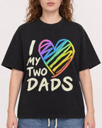Mockup Boxy Heavyweight Tee Black female close-up 09