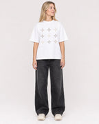 Mockup Boxy Heavyweight Tee White female full-body 08